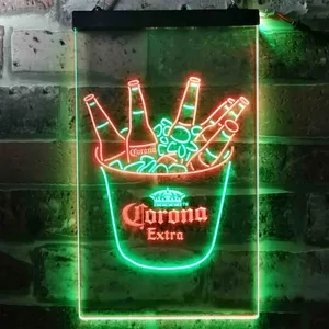 Corona Extra Ice Bucket Beer Neon-Like LED Sign
