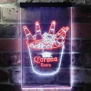 Corona Extra Ice Bucket Beer Neon-Like LED Sign