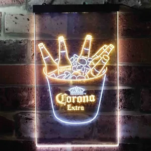 Corona Extra Ice Bucket Beer Neon-Like LED Sign