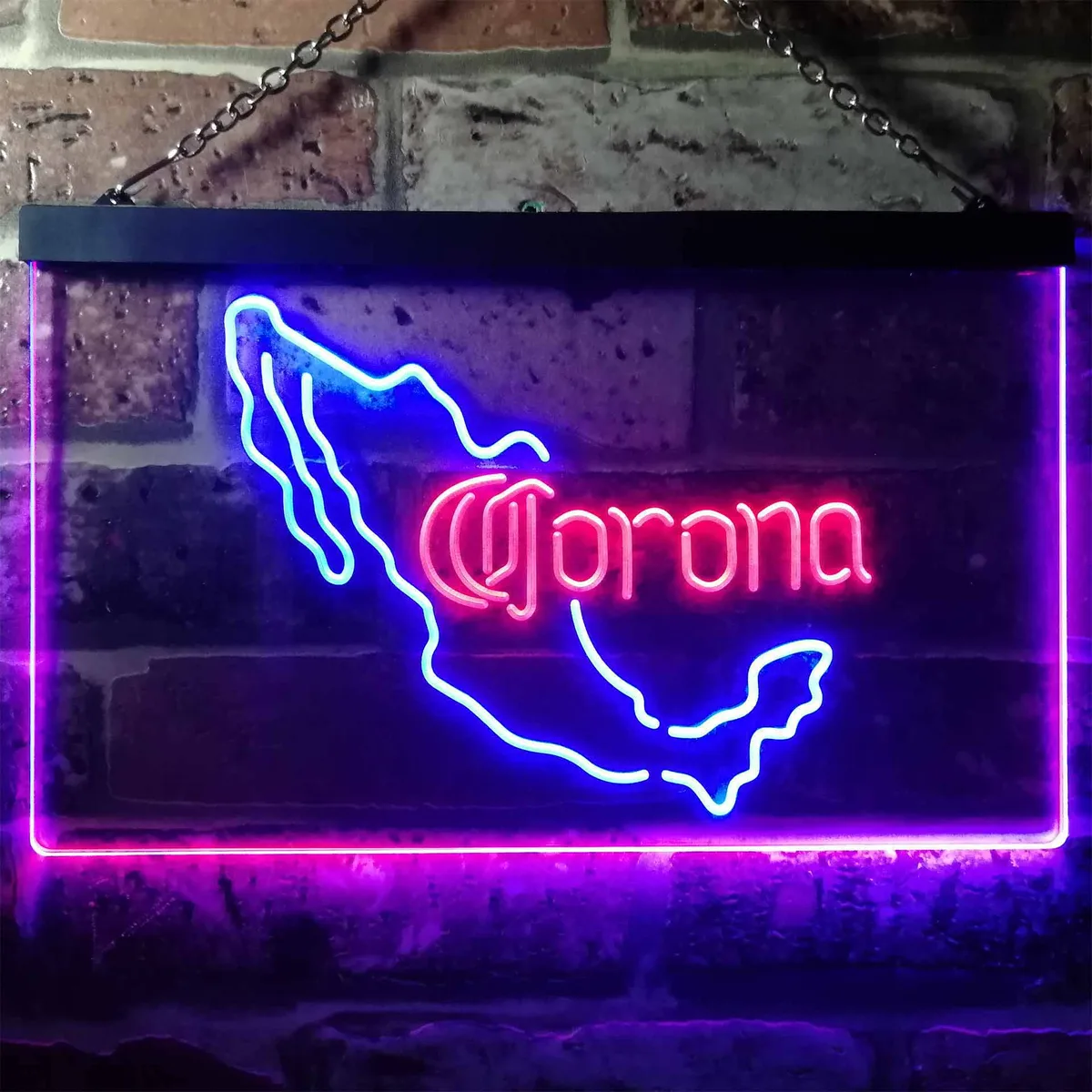Corona Extra - Mexico Map Neon-Like LED Sign