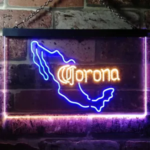 Corona Extra - Mexico Map Neon-Like LED Sign