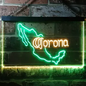 Corona Extra - Mexico Map Neon-Like LED Sign