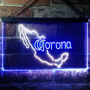 Corona Extra - Mexico Map Neon-Like LED Sign