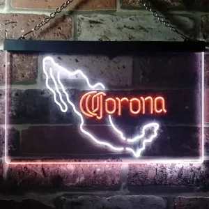 Corona Extra - Mexico Map Neon-Like LED Sign