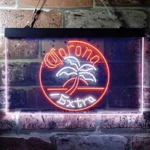 Corona Extra Round Palm Tree Neon-Like LED Sign