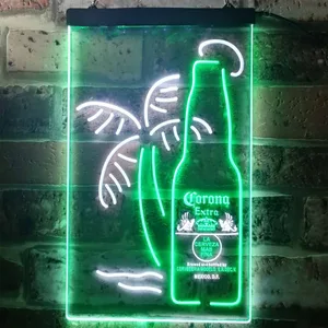 Corona Extra - Tropical Bottle Neon-Like LED Sign
