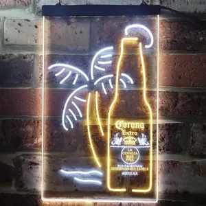 Corona Extra - Tropical Bottle Neon-Like LED Sign