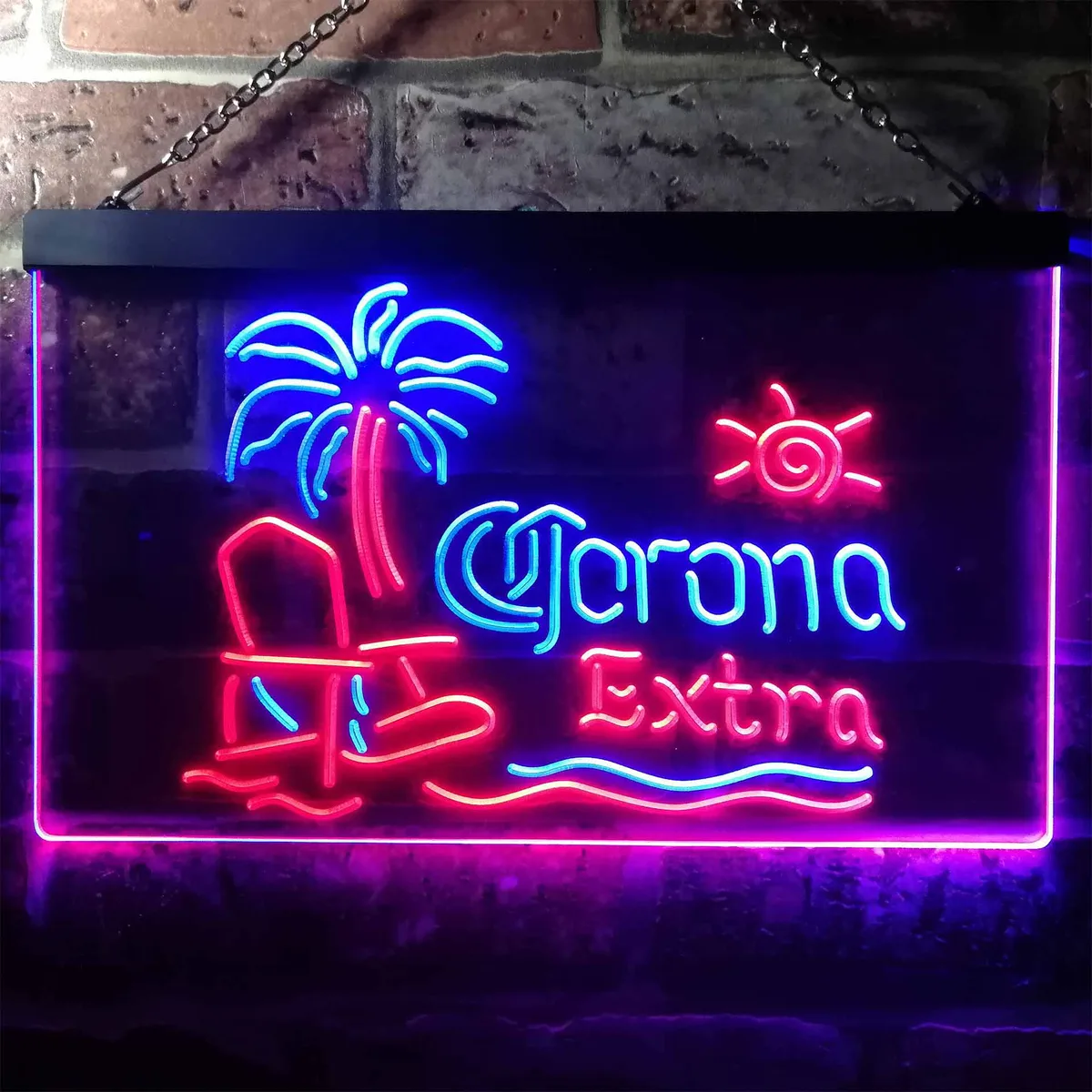 Corona Extra - Tropical Chair Neon-Like LED Sign