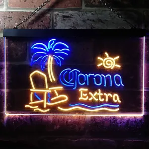 Corona Extra - Tropical Chair Neon-Like LED Sign