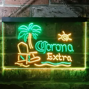 Corona Extra - Tropical Chair Neon-Like LED Sign