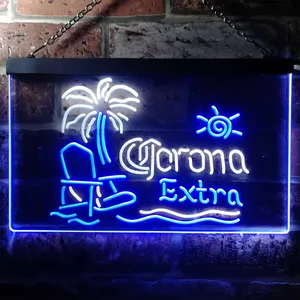 Corona Extra - Tropical Chair Neon-Like LED Sign