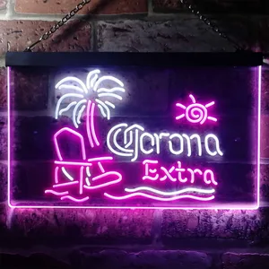 Corona Extra - Tropical Chair Neon-Like LED Sign