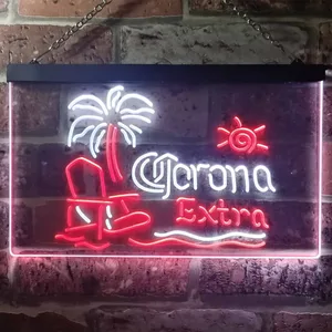 Corona Extra - Tropical Chair Neon-Like LED Sign