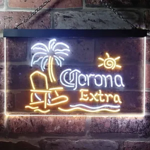 Corona Extra - Tropical Chair Neon-Like LED Sign