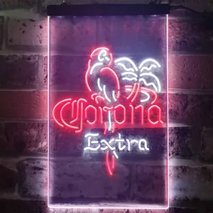 Corona Extra - Tropical Parrot 1 Neon-Like LED Sign