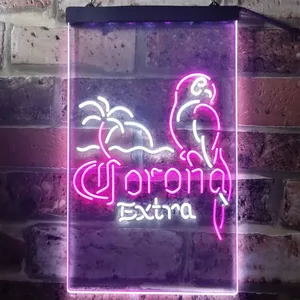 Corona Extra - Tropical Parrot 2 Neon-Like LED Sign