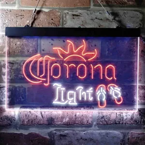 Corona Light Flip Flops Neon-Like LED Sign