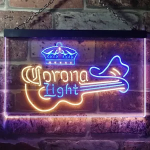 Corona Light - Guitar Neon-Like LED Sign