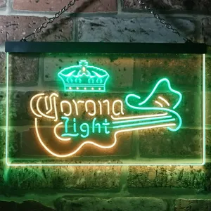 Corona Light - Guitar Neon-Like LED Sign