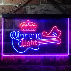Corona Light - Guitar Neon-Like LED Sign