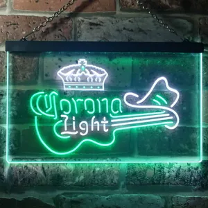 Corona Light - Guitar Neon-Like LED Sign
