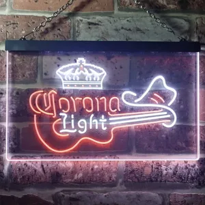 Corona Light - Guitar Neon-Like LED Sign