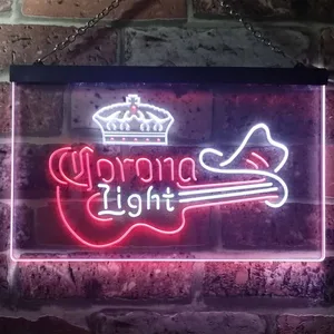 Corona Light - Guitar Neon-Like LED Sign
