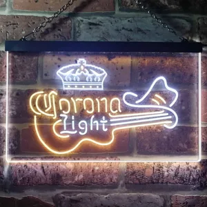Corona Light - Guitar Neon-Like LED Sign