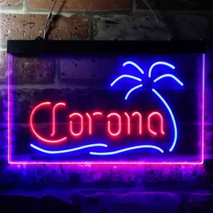 Corona Palm Tree Neon-Like LED Sign