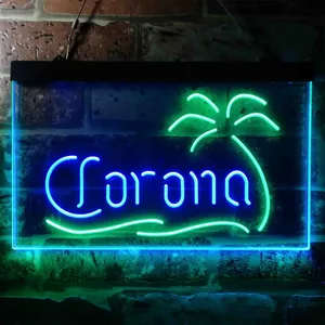 Corona Palm Tree Neon-Like LED Sign