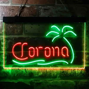 Corona Palm Tree Neon-Like LED Sign