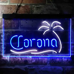 Corona Palm Tree Neon-Like LED Sign