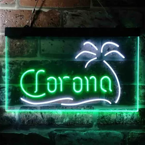 Corona Palm Tree Neon-Like LED Sign
