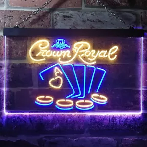 Crown Royal Cards Neon-Like LED Sign
