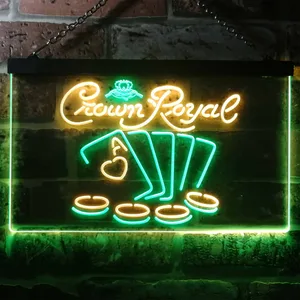 Crown Royal Cards Neon-Like LED Sign