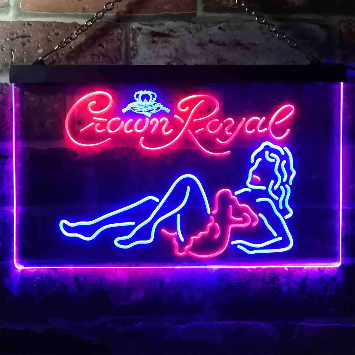 Crown Royal Girl 1 Neon-Like LED Sign