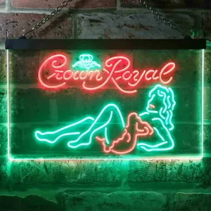 Crown Royal Girl 1 Neon-Like LED Sign