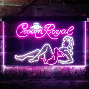 Crown Royal Girl 1 Neon-Like LED Sign