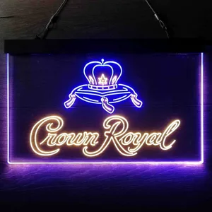Crown Royal Logo 3 Neon-Like LED Sign