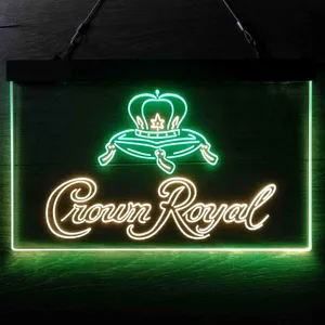 Crown Royal Logo 3 Neon-Like LED Sign