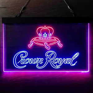 Crown Royal Logo 3 Neon-Like LED Sign