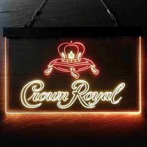 Crown Royal Logo 3 Neon-Like LED Sign