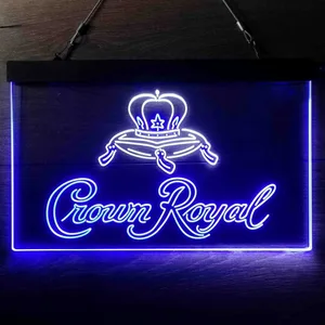 Crown Royal Logo 3 Neon-Like LED Sign