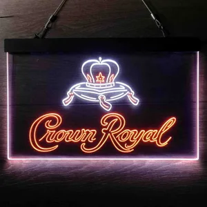Crown Royal Logo 3 Neon-Like LED Sign
