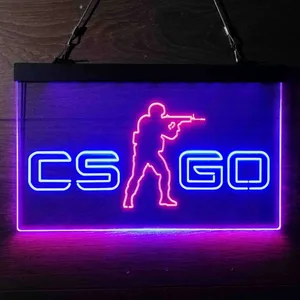 CS GO Shooter 2 Neon-Like LED Sign