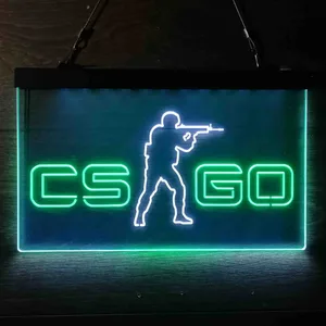 CS GO Shooter 2 Neon-Like LED Sign