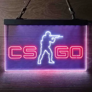 CS GO Shooter 2 Neon-Like LED Sign