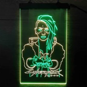 Cyberpunk 2077 Female V Neon-Like LED Sign