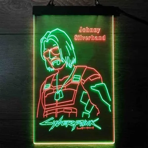 Cyberpunk 2077 Johnny Silverhand Neon-Like LED Sign