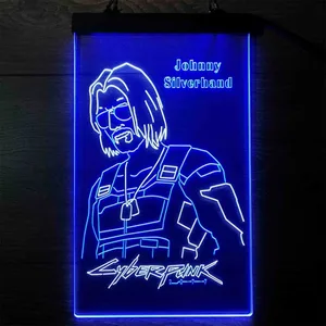 Cyberpunk 2077 Johnny Silverhand Neon-Like LED Sign